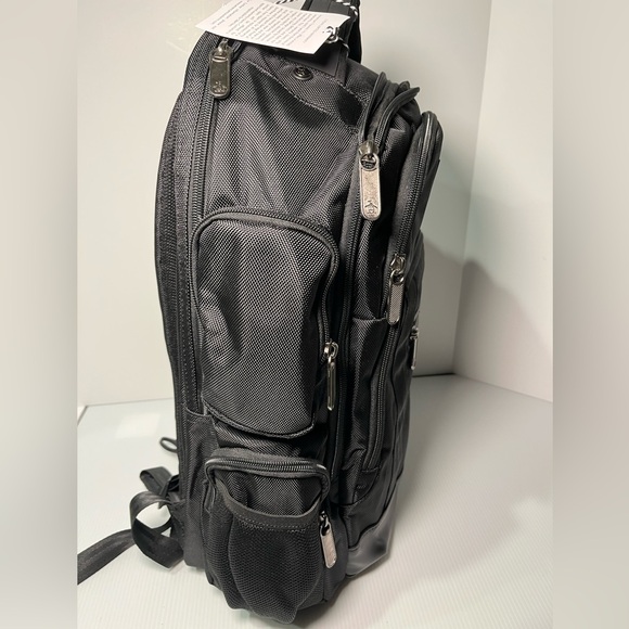 ORIGINAL PENGUIN 9 Pocket Laptop Backpack Padded back & straps - Black - Picture 5 of 16